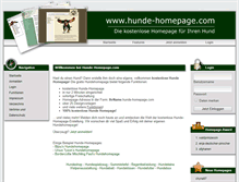 Tablet Screenshot of hunde-homepage.com